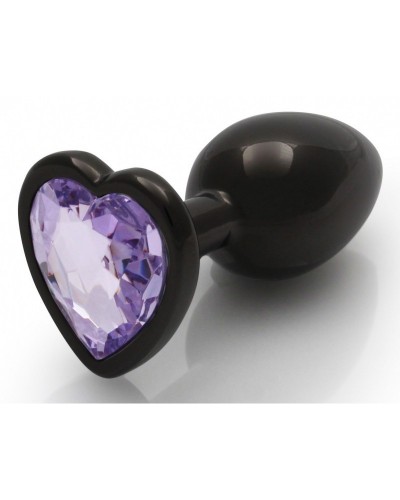 Bijou anal Heart Gem S 6 x 2.6cm Noir-Violet sur la Boutique du Hard