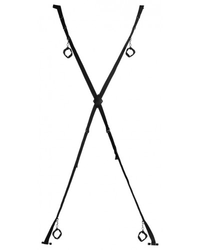 Croix de bondage pour porte Blackcross Noire sur la Boutique du Hard