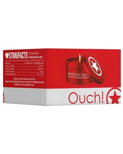 Bougie Candle Star Orange Sanguine 50g sur la Boutique du Hard