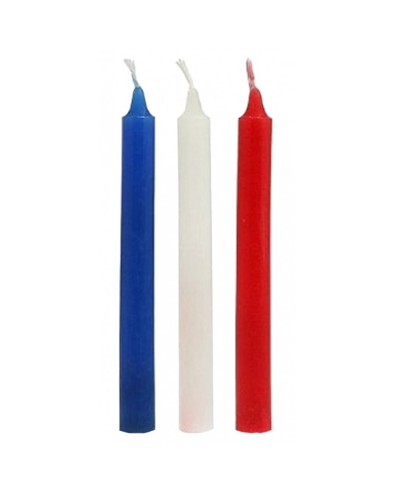 Lot de 3 bougies SM Hot Wax 17.5 cm sur la Boutique du Hard