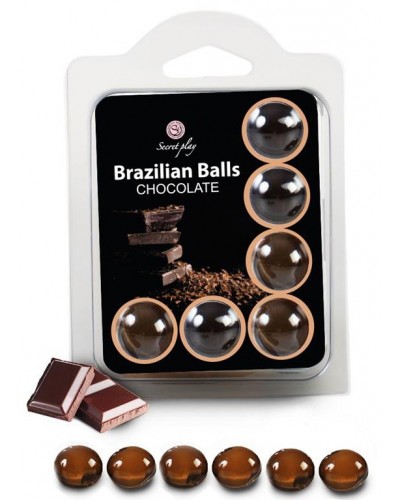 Boules de massage Brazilian Balls Chocolat x6 sur la Boutique du Hard