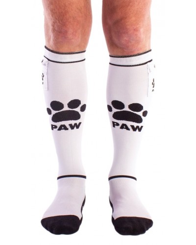 Chaussettes PUPPY Brutus Blanches sur la Boutique du Hard