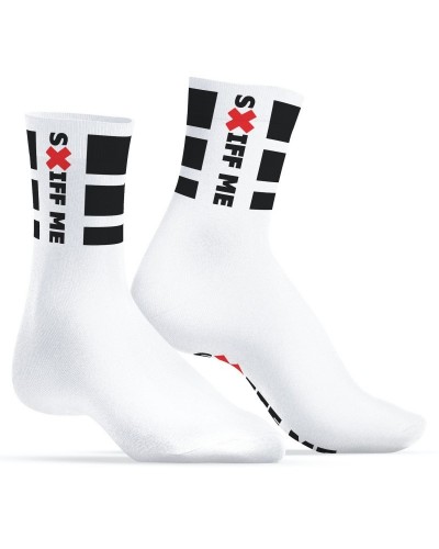 Chaussettes blanches Sniff Me SneakXX sur la Boutique du Hard