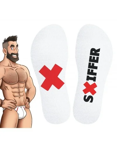 Chaussettes blanches Sniffer SneakXX sur la Boutique du Hard