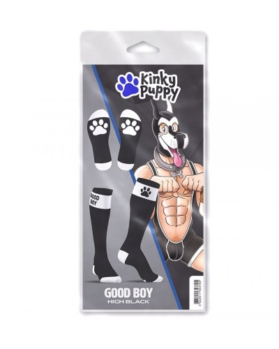 Chaussettes hautes Big Good Boy Noires sur la Boutique du Hard