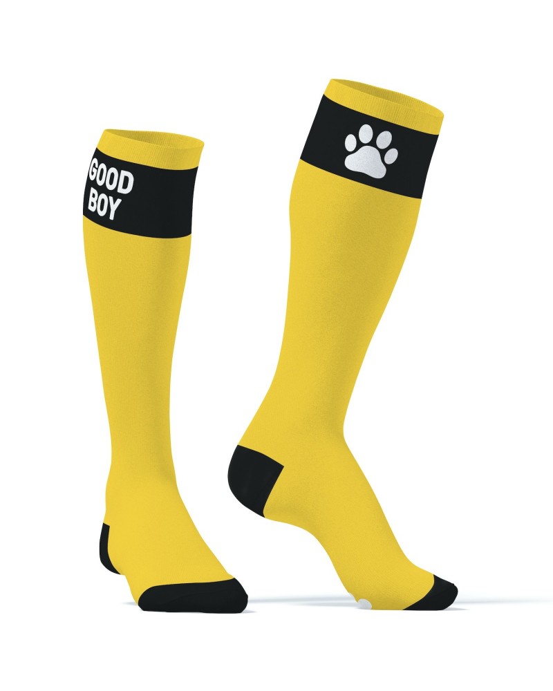 Chaussettes hautes Big Good Boy Jaunes sur la Boutique du Hard