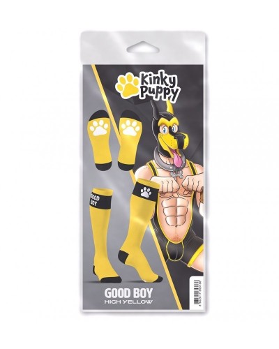 Chaussettes hautes Big Good Boy Jaunes sur la Boutique du Hard