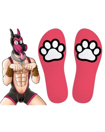 Chaussettes Paw Kinky Puppy Roses sur la Boutique du Hard