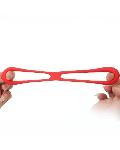 Double Cockring Silicone Soft Duo 40mm Rouge sur la Boutique du Hard