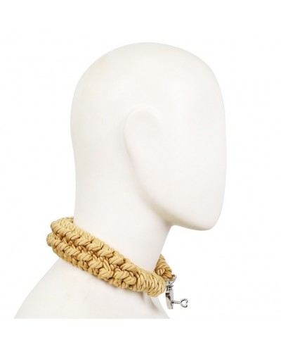 Collier Corde Hemp Collar 45cm sur la Boutique du Hard