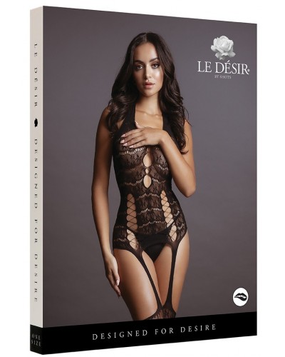 Combi sexy Lace Suspender Noir sur la Boutique du Hard