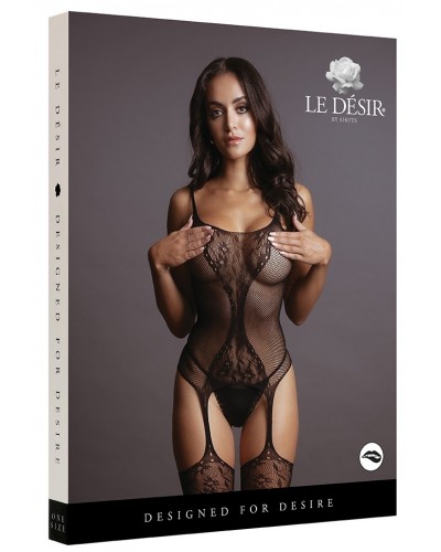 Combi sexy Fishnet Lace Noir sur la Boutique du Hard