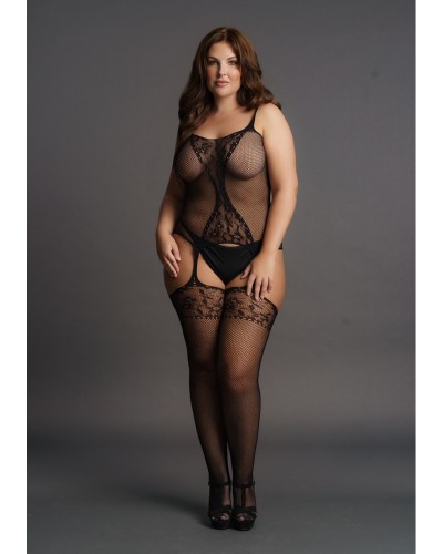 Body Porte-Jarretelles FISHNET SUSPENSER Noir sur la Boutique du Hard