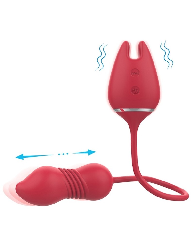 Stimulateur de clitoris et Oeuf Wonder Lady 9 Vibrations sur la Boutique du Hard