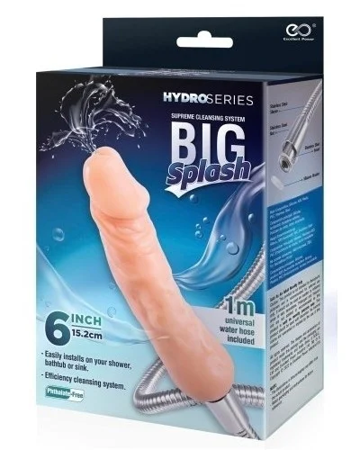 Tuyau avec Gode Big Splash 15 x 3.5cm sur la Boutique du Hard