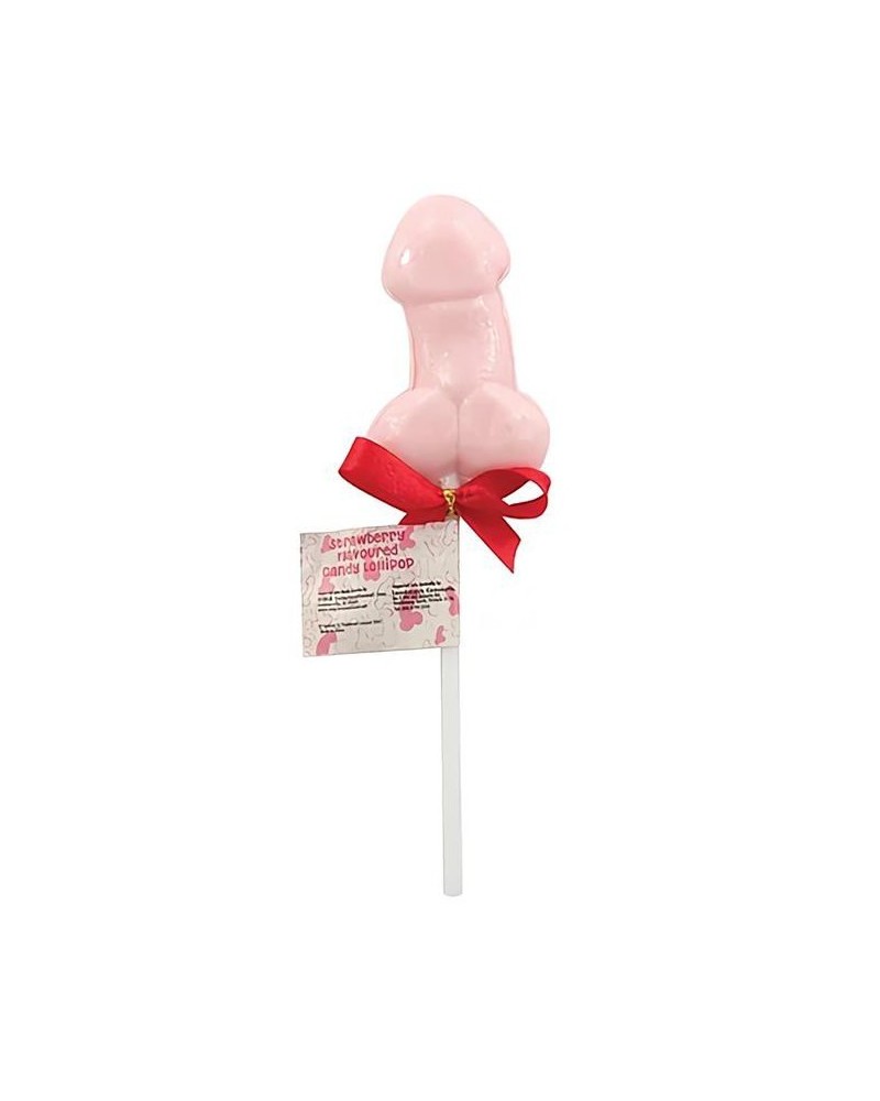 Bonbon Sucette pénis Arôme Fraise 35g sur la Boutique du Hard