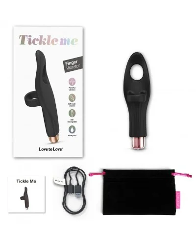 Stimulateur de clitoris Tickle Me Love to Love Noir sur la Boutique du Hard