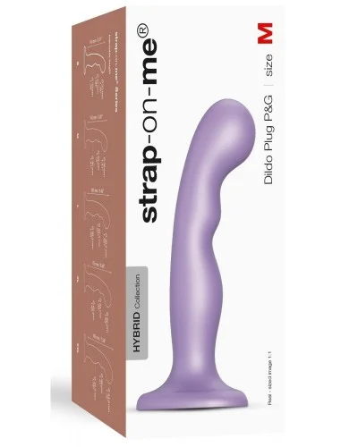 Plug Silicone P&G Strap-On-Me M 15 x 3.6cm Violet sur la Boutique du Hard