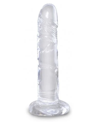 Gode transparent King Cock 16 x 3.7cm sur la Boutique du Hard