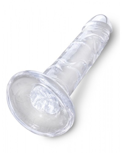 Gode transparent King Cock 16 x 3.7cm sur la Boutique du Hard