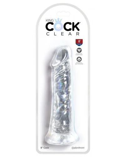 Gode transparent King Cock 20 x 4.5cm sur la Boutique du Hard