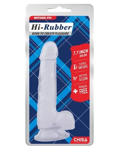 Gode Transparent Hi-Rubber 14 x 3.6 cm sur la Boutique du Hard