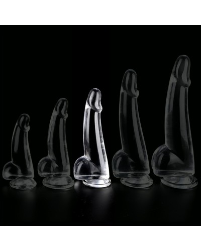 Gode transparent Clear Dong L 14 x 4.5cm sur la Boutique du Hard