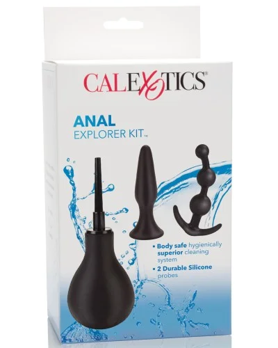 Kit Explorer Plairi Anal - Poire de lavement + plugs pas cher