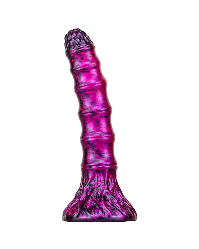 Gode Fantasy Bamspin 15 x 3.3cm Violet-Noir sur la Boutique du Hard