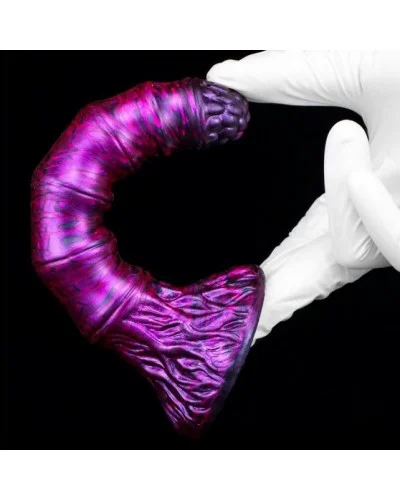 Gode Fantasy Bamspin 15 x 3.3cm Violet-Noir sur la Boutique du Hard