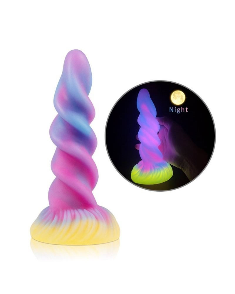 Gode Licorne Spiral Luminescent 17 x 5.5cm sur la Boutique du Hard