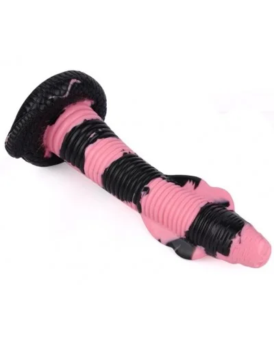 Gode Cobra Snake S 18 x 5cm Noir-Rose sur la Boutique du Hard