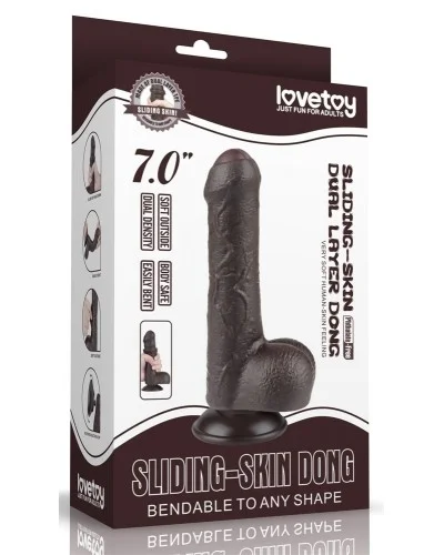 Gode Sliding Skin 12 x 3.7 cm Noir sur la Boutique du Hard