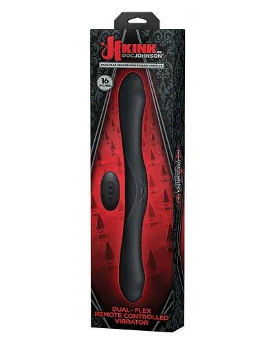 Double gode vibrant Dual-Flex kink 40 x 4.4 cm sur la Boutique du Hard