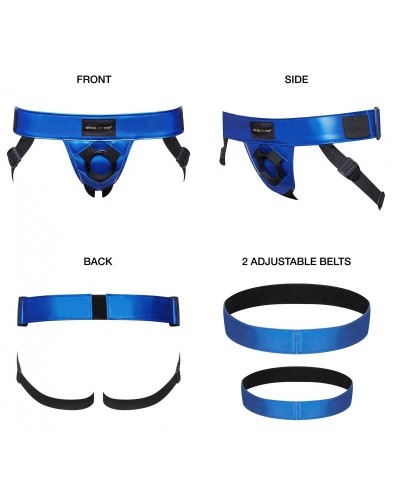 Ceinture Harnais pour Gode Strap-On-Me Bleu sur la Boutique du Hard