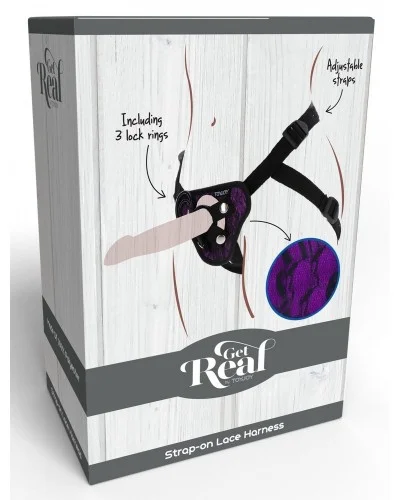 Harnais pour Gode ceinture Strap-On Get Real Violet sur la Boutique du Hard