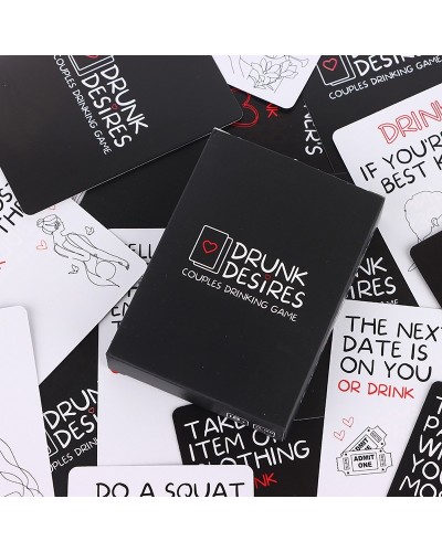 Jeu de Cartes à Boire Drunk Desires sur la Boutique du Hard