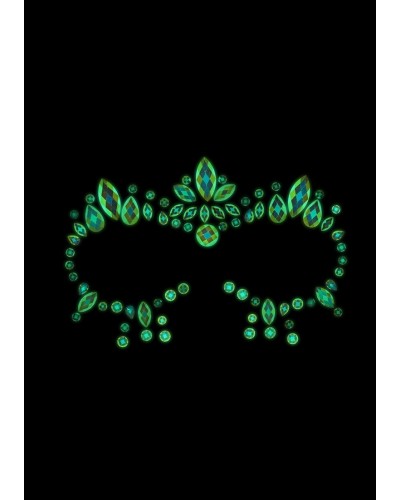 Stickers Strass Contours des Yeux phosphorescents Glow Jewelry sur la Boutique du Hard