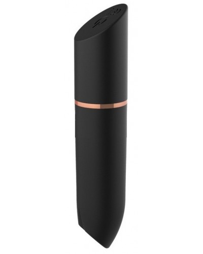 Mini Vibro Heart Lipstick 9cm Noir sur la Boutique du Hard