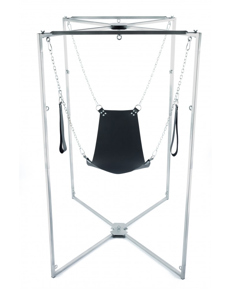 Kit Sling Cuir Triangle Noir Armature Grise sur la Boutique du Hard