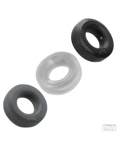 Lot de 3 cockrings Huj Dark pas cher