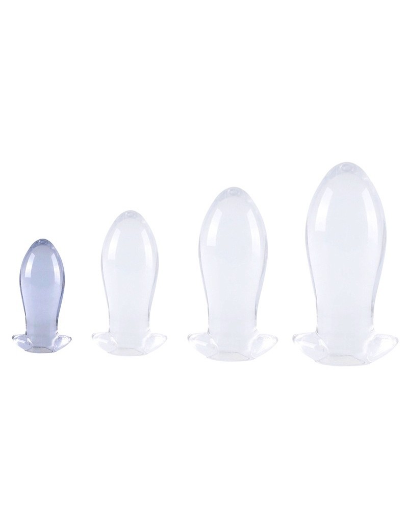 Plug Egg Clear S 9 x 4cm Transparent sur la Boutique du Hard