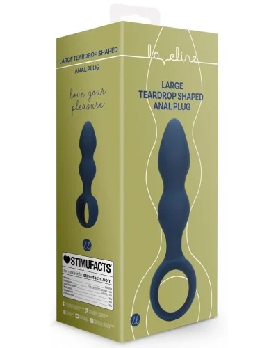 Plug Teardrop Baltic L 12 x 4cm Bleu sur la Boutique du Hard