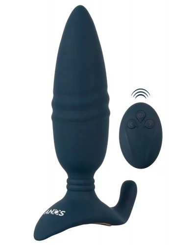 Plug vibrant Butt Thrust 14.5 x 4cm Bleu sur la Boutique du Hard