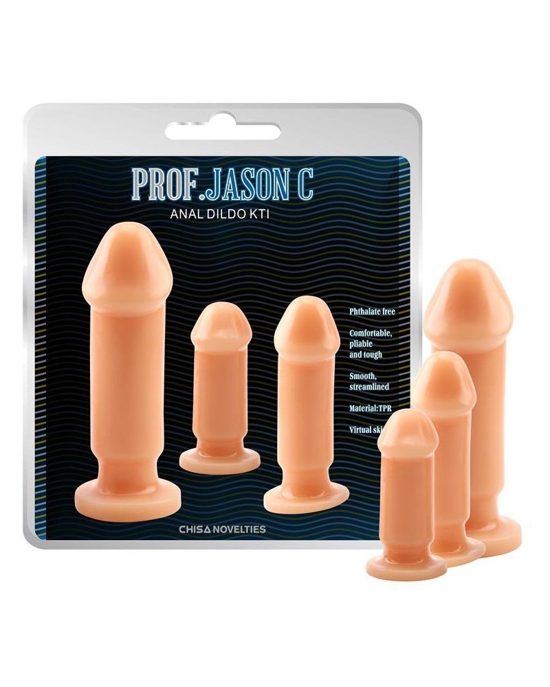 Lot de 3 plugs Penis pas cher