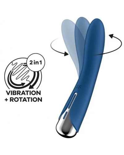 Stimulateur Spinning Vibe 1 - 11 x 3cm Bleu sur la Boutique du Hard