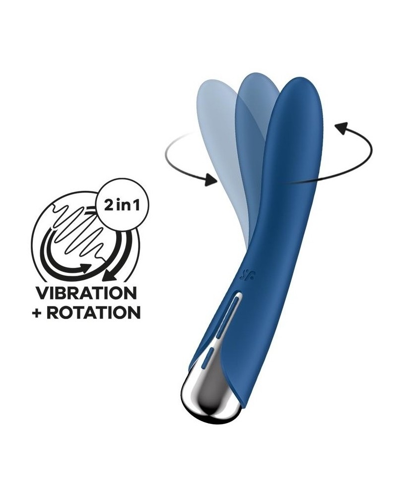 Stimulateur Spinning Vibe 1 - 11 x 3cm Bleu sur la Boutique du Hard