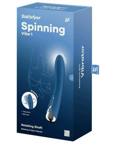 Stimulateur Spinning Vibe 1 - 11 x 3cm Bleu sur la Boutique du Hard