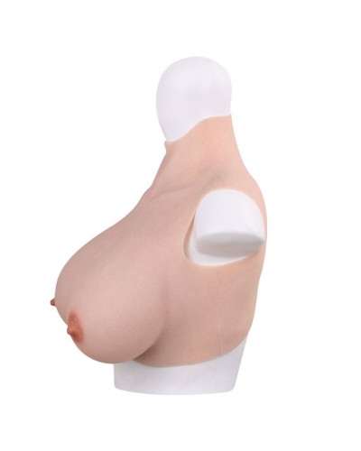 Buste Seins réalistes Silicone Col haut Bonnet C sur la Boutique du Hard