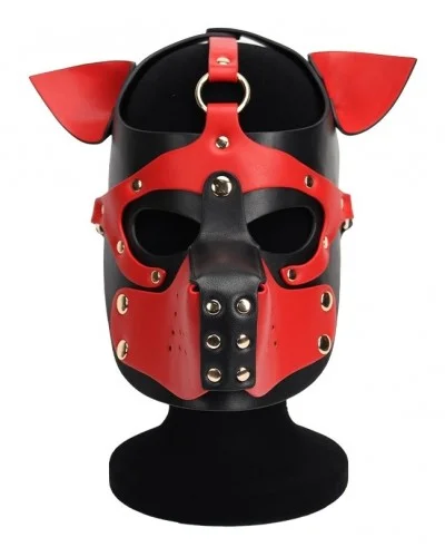 Masque Puppy Dog Ixo Noir-Rouge sur la Boutique du Hard